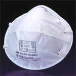 3M 8710-DS1使い捨て式マスク 排気弁なし