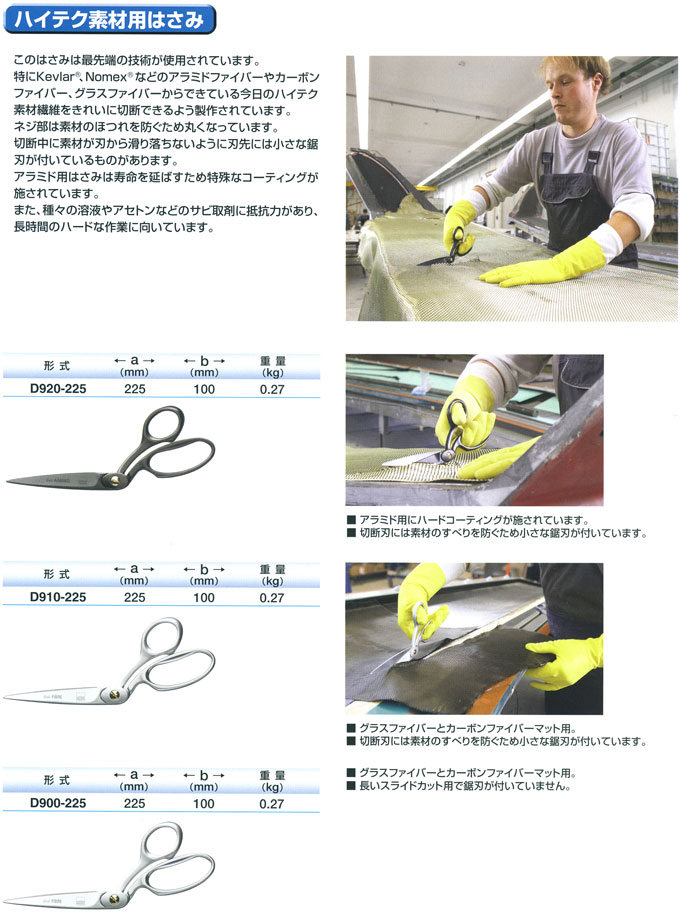 ベッセイ ハイテク素材用はさみ