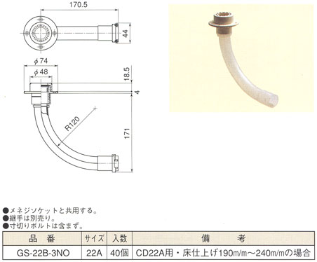 床用水栓ボックス