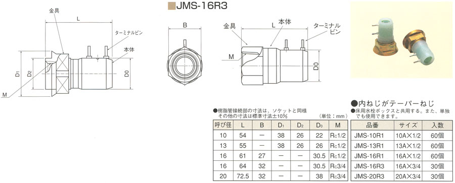 メネジソケット JMS