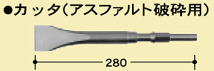 六角軸17mmアスファルトカッター