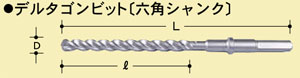 六角軸17mmデルタゴンビット