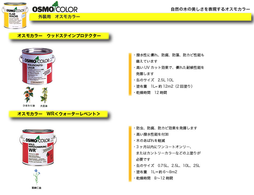 OSMO オスモカラー　外装用塗料