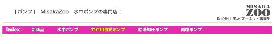 三相電機(SANSO) PAZ-2531BR 浅井戸用 自動ポンプ 60Hz 単相100Ｖ 鋳鉄製 全閉モータ - 3