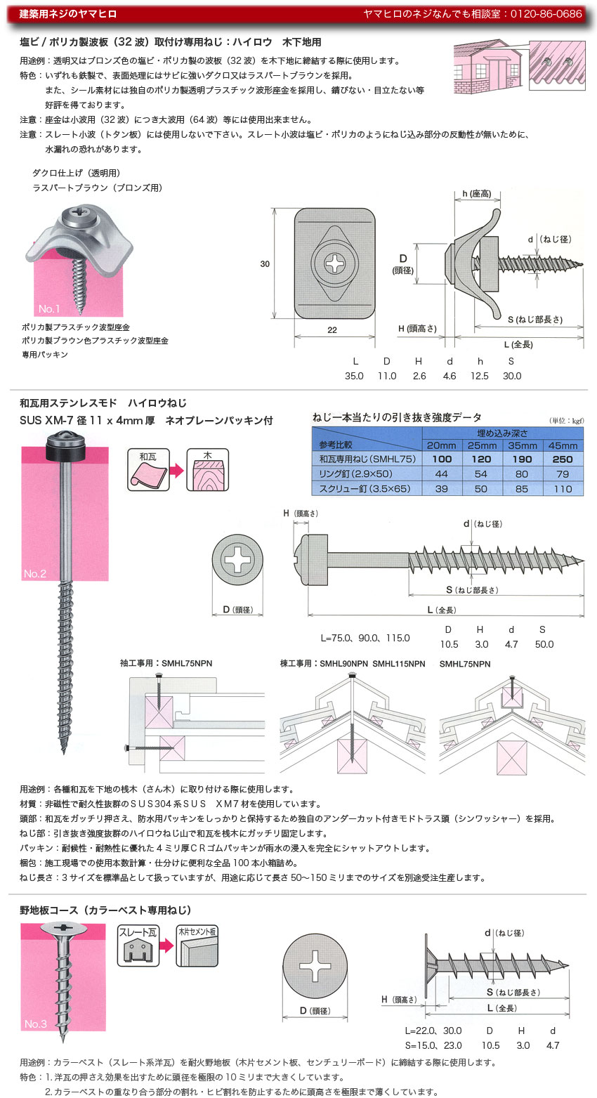 海外 瓦パッキンビス ブロンズ ステンレス SUSXM-7 ブロンズ仕上げ 4.0×110 1箱 100本 ×10箱