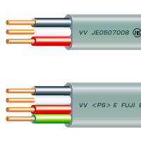 (富士電線)VVFケーブル(灰色) VVF2×2.0×100m 富士電線工業 格安: 塩